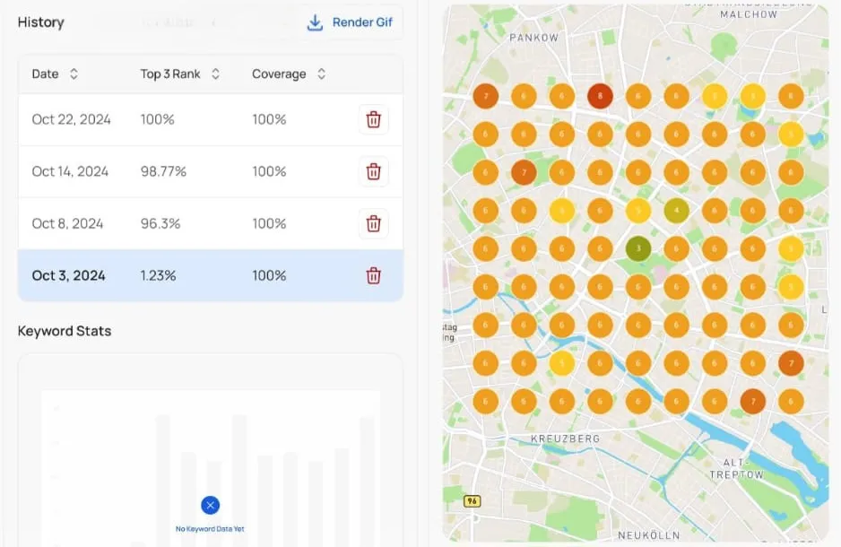 Berlin clinic Google Maps visibility before