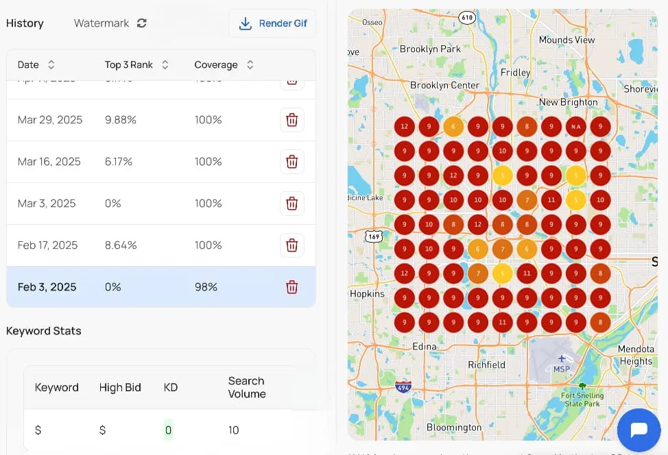 Minnesota law firm Google Maps visibility before