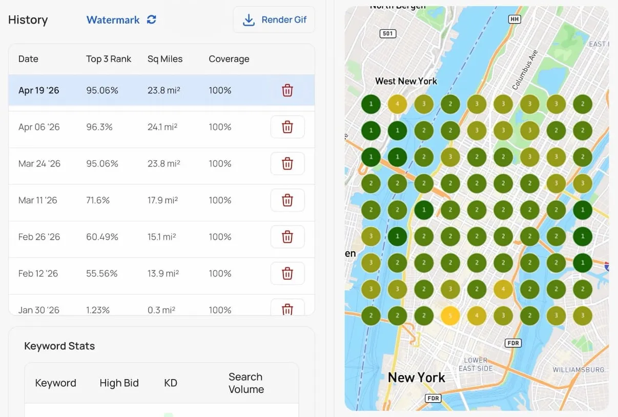NYC door service Google Maps visibility after