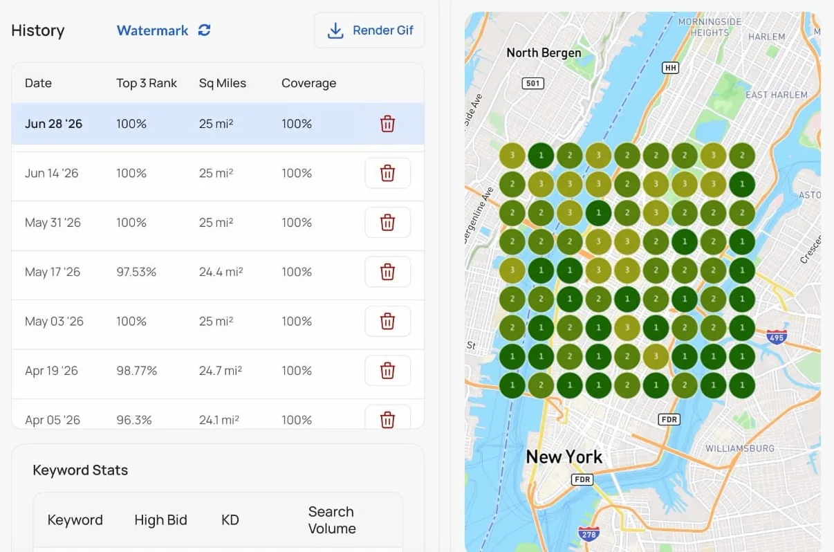 NYC event agency Google Maps visibility after